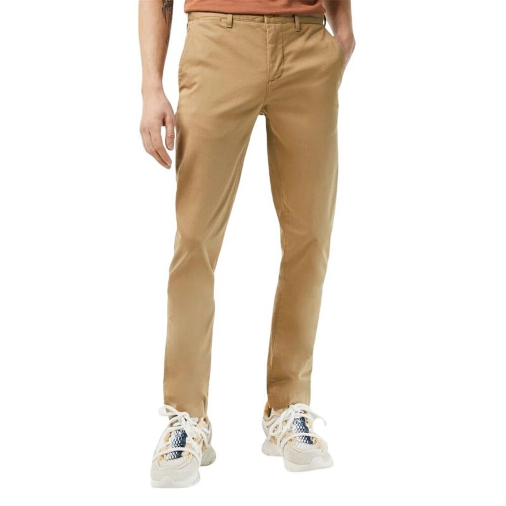 Lacoste Mens Natural Cotton Slim Chinos / Bone